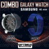 Kit Manilla Pulso Correa Magnética de color Y Vidrio Templado Samsung Galaxy Watch 46mm OPTIMUS TECHNOLOGY™ - 2