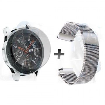 Kit Manilla Pulso Correa Magnética de color Y Vidrio Templado Samsung Galaxy Watch 46mm OPTIMUS TECHNOLOGY™ - 9