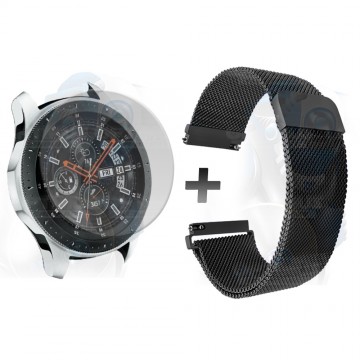 Kit Manilla Pulso Correa Magnética de color Y Vidrio Templado Samsung Galaxy Watch 46mm OPTIMUS TECHNOLOGY™ - 17