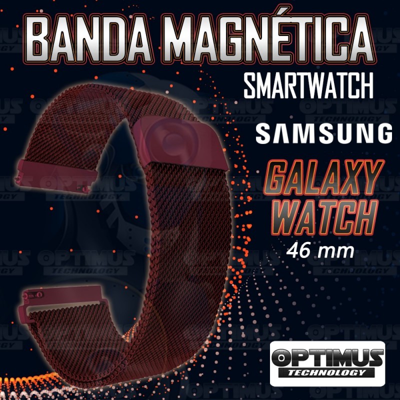 Correa Pulso Banda de Metal Magnética para reloj Smartwatch Samsung Galaxy Watch 46mm OPTIMUS TECHNOLOGY™ - 8