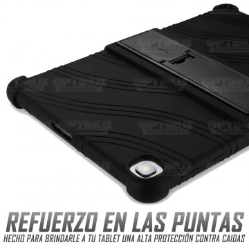 Kit Vidrio templado y Estuche Protector de goma antigolpes con soporte Tablet Huawei matepad T10 OPTIMUS TECHNOLOGY™ - 23