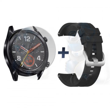 Vidrio Templado Y Correa Smartwatch Reloj Inteligente Huawei Gt 46mm | OPTIMUS TECHNOLOGY™ | CRR-VTP-HW-GT-46 |