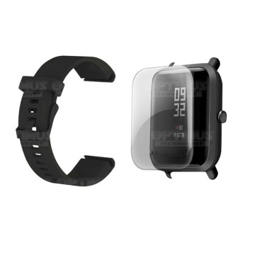 Kit Correa Pulso Y Buff Screen Para Reloj Xiaomi Amazfit Bip | OPTIMUS TECHNOLOGY™ | CRR-HP-BFF-XMI-AFB |