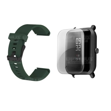Kit Correa Pulso Y Buff Screen Para Reloj Xiaomi Amazfit Bip | OPTIMUS TECHNOLOGY™ | CRR-HP-BFF-XMI-AFB |