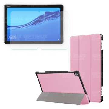 Kit Vidrio Cristal Templado Y Estuche Case Protector para Tablet Huawei Mediapad M5 Lite 10.1 OPTIMUS TECHNOLOGY™ - 9