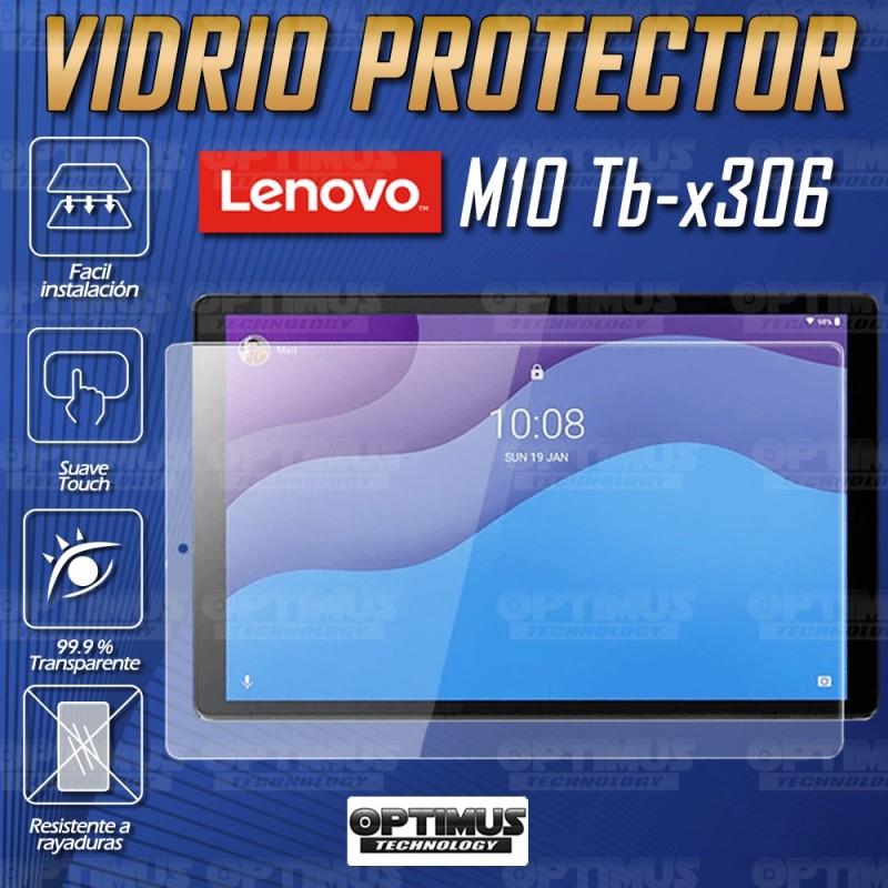 Kit Vidrio templado y Estuche Protector de goma antigolpes con soporte Tablet Lenovo M10 HD TB-X306 OPTIMUS TECHNOLOGY™ - 26