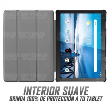 Kit Vidrio templado + Case Forro Protector + Teclado y Mouse Ratón Bluetooth para Tablet Lenovo m10 tb-x505f OPTIMUS TECHNOLOGY™