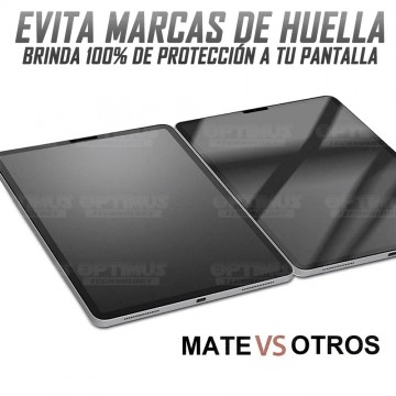 Vidrio Templado Protector Cerámico Nano Matte Glass Tablet iPad Air 4 10.9" 2020 | OPTIMUS TECHNOLOGY™ | VTP-CRMTG-IPDA4-10.9 |