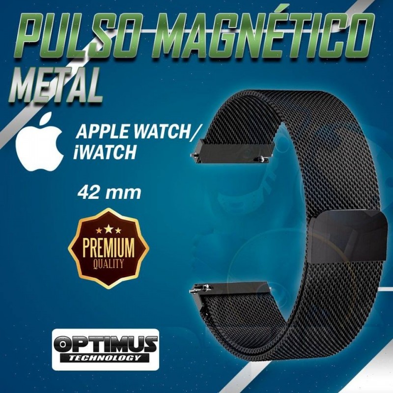 Correa Pulso Banda de Metal Magnética para reloj Smartwatch Apple Iwatch serie 1, 2, 3 (42mm) OPTIMUS TECHNOLOGY™ - 4