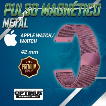 Correa Pulso Banda de Metal Magnética para reloj Smartwatch Apple Iwatch serie 1, 2, 3 (42mm) OPTIMUS TECHNOLOGY™ - 8