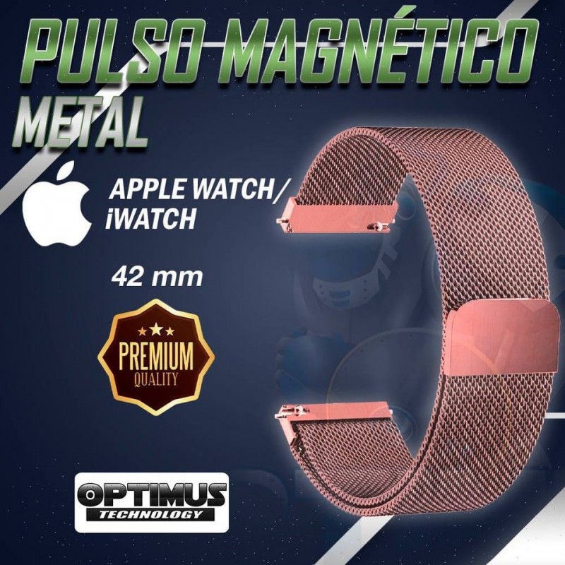 Correa Pulso Banda de Metal Magnética para reloj Smartwatch Apple Iwatch serie 1, 2, 3 (42mm) OPTIMUS TECHNOLOGY™ - 6