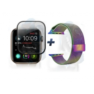 Kit Manilla Pulso Correa Magnética de color Y Vidrio Templado reloj Smartwatch Apple Iwatch serie 1, 2, 3 (42mm) OPTIMUS TECHNOL