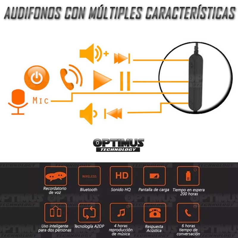 Audífonos Auriculares inalámbricos Vidvie BT 813 Bluetooth Con Micrófono Para Celular y Computador PC OPTIMUS TECHNOLOGY™ - 5