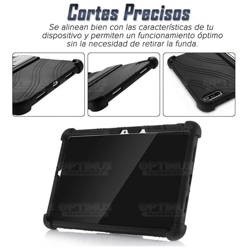Kit Vidrio templado y Estuche Protector de goma antigolpes con soporte Tablet Huawei matepad 10.4 OPTIMUS TECHNOLOGY™ - 28