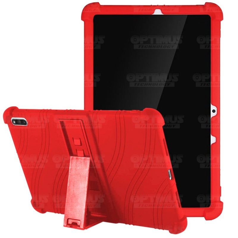 Kit Vidrio templado y Estuche Protector de goma antigolpes con soporte Tablet Huawei matepad 10.4 OPTIMUS TECHNOLOGY™ - 15