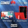 Kit Vidrio templado y Estuche Protector de goma antigolpes con soporte Tablet Huawei matepad 10.4 OPTIMUS TECHNOLOGY™ - 12