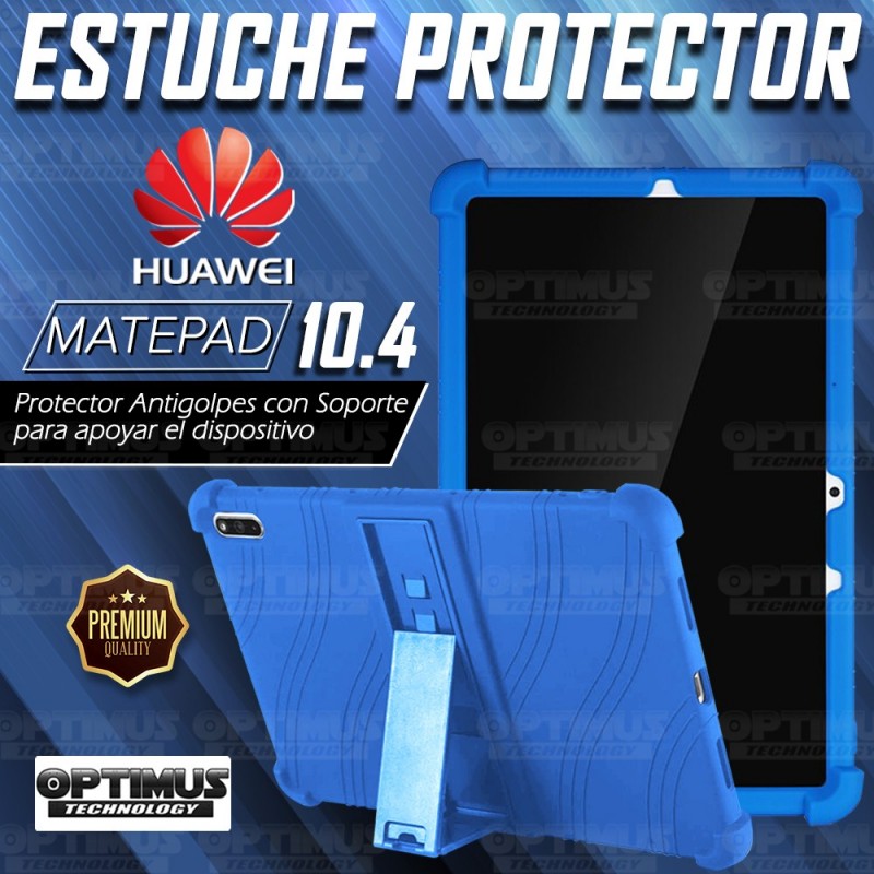 Kit Vidrio templado + Estuche Protector Goma + Teclado y Mouse Ratón Bluetooth para Tablet Huawei matepad 10.4 OPTIMUS TECHNOLOG