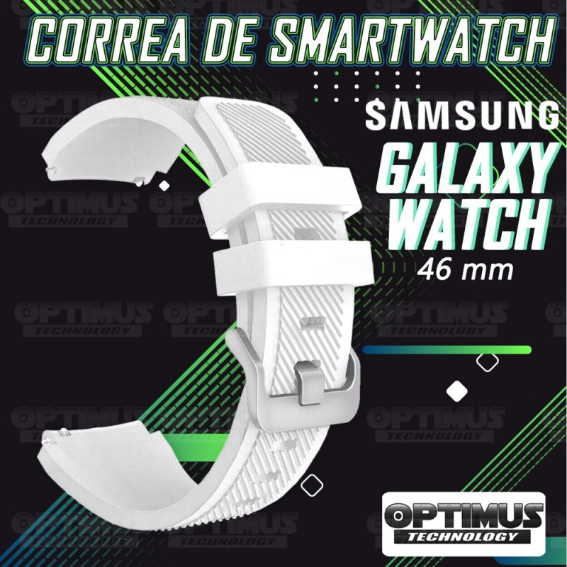 Correa Pulso Banda de Goma Rayada reloj Smartwatch Samsung Galaxy Watch 46mm | OPTIMUS TECHNOLOGY™ | CRR-GMRY-GX-WCH-46 |