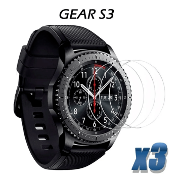 Vidrio Templado Reloj Inteligente Samsung Gear S3 X3 Unidades | OPTIMUS TECHNOLOGY™ | VTP-3-SS-GS3 |