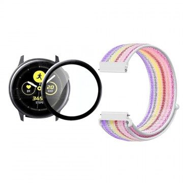 KIT Correa tipo velcro y Vidrio templado cerámico para Reloj Smartwatch Samsung Galaxy Active 40mm OPTIMUS TECHNOLOGY™ - 21