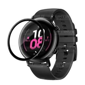 Vidrio Templado Cerámico Nanoglass Para Reloj Smartwatch Huawei Gt2 42mm | OPTIMUS TECHNOLOGY™ | VTP-CR-HW-GT2-42 |