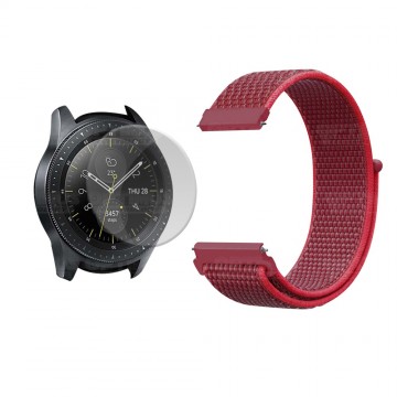 KIT Correa tipo velcro tela suave y Vidrio templado Reloj Smartwatch Samsung Galaxy Watch 42mm OPTIMUS TECHNOLOGY™ - 33