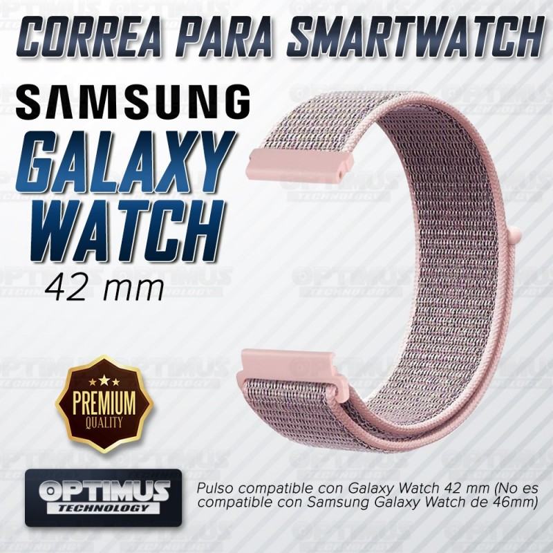 Banda tipo Velcro Tela suave para Reloj Smartwatch Samsung Galaxy Watch 42mm | OPTIMUS TECHNOLOGY™ | CRR-VLC-GW-42 |