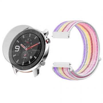 KIT Correa tipo velcro tela suave y Vidrio templado Reloj Smartwatch Xiaomi Amazfit Gtr OPTIMUS TECHNOLOGY™ - 25