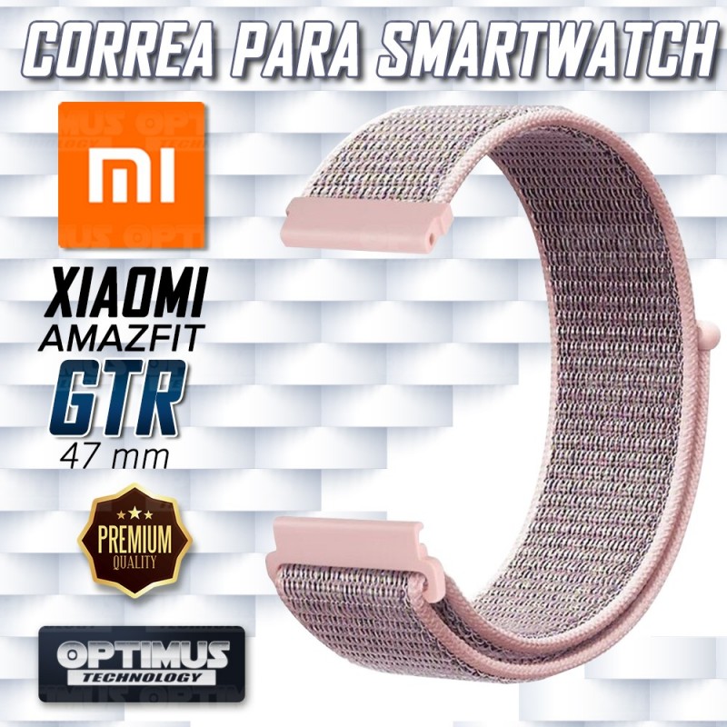 Banda tipo Velcro Tela suave para Reloj Smartwatch Xiaomi Amazfit Gtr | OPTIMUS TECHNOLOGY™ | CRR-VLC-GTR-47 |