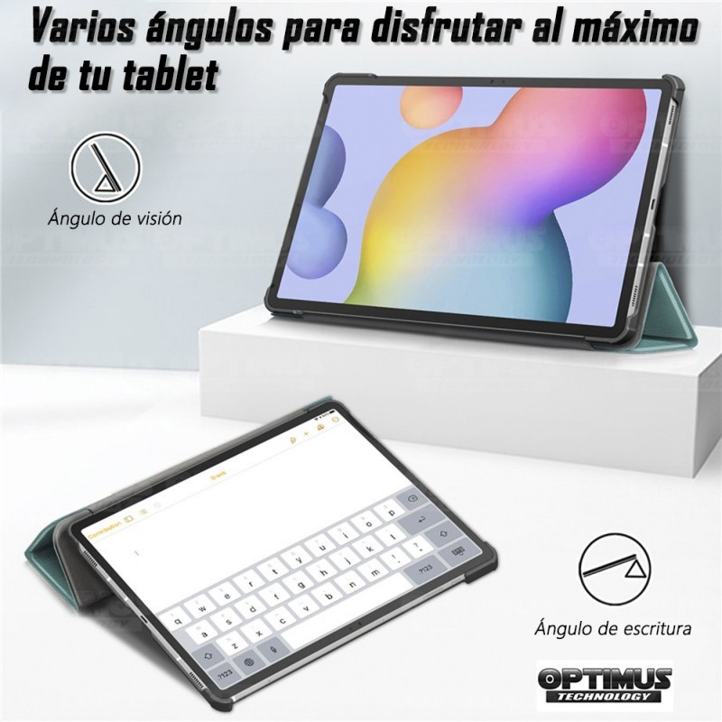 Estuche Case Forro Protector Con Tapa Tablet Samsung Galaxy Tab S7 Wifi SM-T870NZK 11 Pulgadas OPTIMUS TECHNOLOGY™ - 8