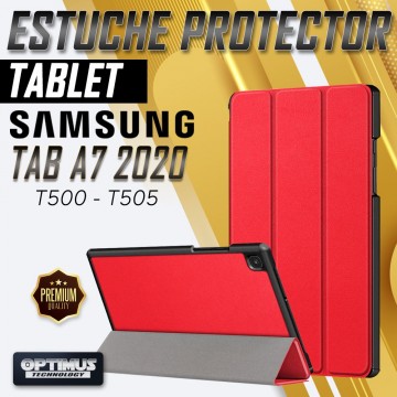 Estuche Case Forro Protector Con Tapa Tablet Samsung Galaxy Tab A7 10.4 2020 T500 - T505 Anti-caída OPTIMUS TECHNOLOGY™ - 6