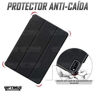 Kit Vidrio Cristal Templado Y Estuche Case Protector para Tablet Samsung Galaxy Tab A7 10.4 2020 T500 - T505 OPTIMUS TECHNOLOGY™