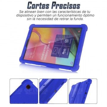 Kit Vidrio templado + Estuche Protector Goma + Teclado y Mouse Bluetooth para Tablet Samsung Galaxy Tab A7 10.4 2020 T500 - T505