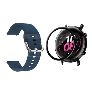 Kit Pulso Banda Y Vidrio Templado Cerámico Protector Para Reloj Huawei Gt2 42mm | OPTIMUS TECHNOLOGY™ | CRR-VTP-HW-GT2-42 |