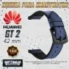 KIT Correa Manilla de cuero leather y Vidrio templado cerámico para Reloj Smartwatch Huawei GT2 42mm OPTIMUS TECHNOLOGY™ - 3