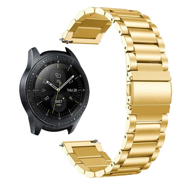 Correa Banda de Metal Magnética Acero Inoxidable 20mm reloj Smartwatch Samsung Galaxy Watch 42mm OPTIMUS TECHNOLOGY™ - 3