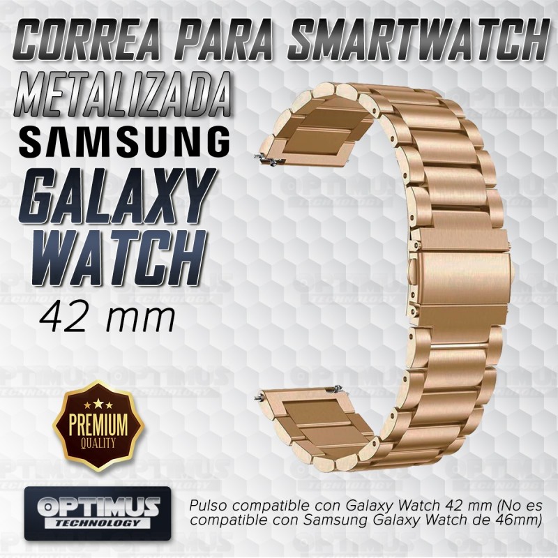 Correa Banda de Metal Magnética Acero Inoxidable 20mm reloj Smartwatch Samsung Galaxy Watch 42mm OPTIMUS TECHNOLOGY™ - 14