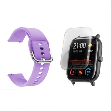 Kit Correa Pulso Y Buff Screen Para Reloj Inteligente Xiaomi Amazfit GTS | OPTIMUS TECHNOLOGY™ | CRR-BFF-XMI-AF-GTS |