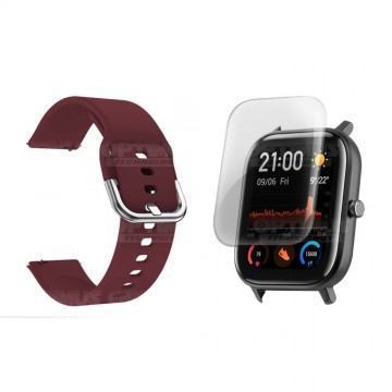 Kit Correa Pulso Y Buff Screen Para Reloj Inteligente Xiaomi Amazfit GTS | OPTIMUS TECHNOLOGY™ | CRR-BFF-XMI-AF-GTS |