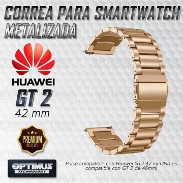 Vidrio templado cerámico Y Correa De Metal Acero Inoxidable Smartwatch Reloj Inteligente Huawei GT2 42mm OPTIMUS TECHNOLOGY™ - 1