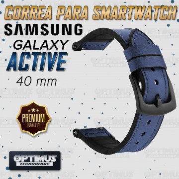 Pulso Manilla Correa De Cuero 20mm Smartwatch Samsung Galaxy Active 40mm | OPTIMUS TECHNOLOGY™ | CRR-CRO-ACT-40 |
