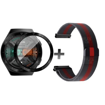 Vidrio Templado Cerámico Y Correa Magnética de Acero Inoxidable Smartwatch Reloj Inteligente Huawei Gt2E OPTIMUS TECHNOLOGY™ - 1