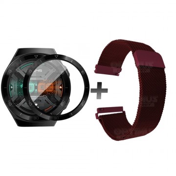 Vidrio Templado Cerámico Y Correa Magnética de Acero Inoxidable Smartwatch Reloj Inteligente Huawei Gt2E OPTIMUS TECHNOLOGY™ - 1