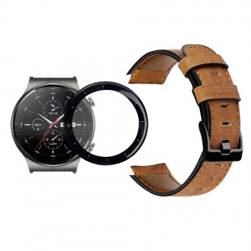 Vidrio Templado Cerámico Y Correa de cuero Smartwatch Reloj Inteligente Huawei GT2 PRO OPTIMUS TECHNOLOGY™ - 9