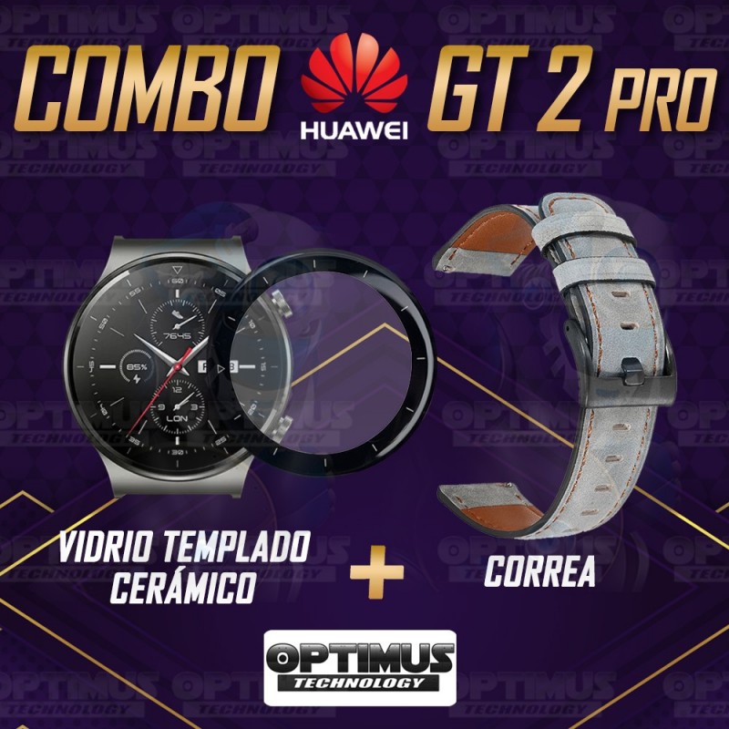 Vidrio Templado Cerámico Y Correa de cuero Smartwatch Reloj Inteligente Huawei GT2 PRO OPTIMUS TECHNOLOGY™ - 2
