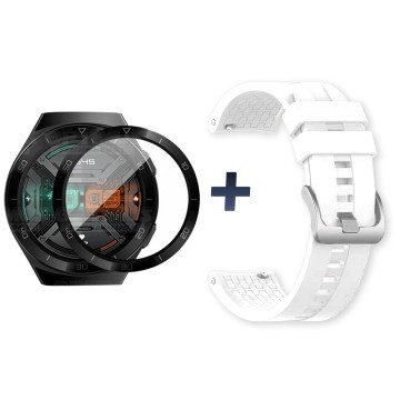 Vidrio Templado Cerámico Y Correa Smartwatch Reloj Inteligente Huawei Gt2E | OPTIMUS TECHNOLOGY™ | CRR-VTP-HW-GT2E |