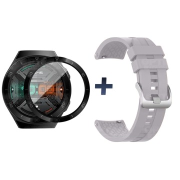 Vidrio Templado Cerámico Y Correa Smartwatch Reloj Inteligente Huawei Gt2E | OPTIMUS TECHNOLOGY™ | CRR-VTP-HW-GT2E |