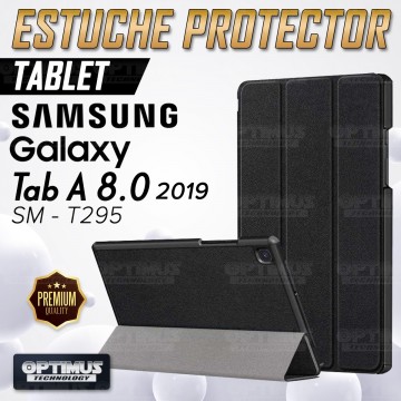 Kit Vidrio Cristal Templado Y Estuche Case Protector para Tablet Samsung Galaxy Tab A8.0 2019 SM-T295 OPTIMUS TECHNOLOGY™ - 3