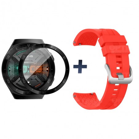 Vidrio Templado Cerámico Y Correa Smartwatch Reloj Inteligente Huawei Gt2E