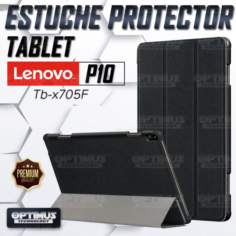 Kit Vidrio Cristal Templado Y Estuche Case Protector para Tablet Lenovo Tab P10 TB-X705F ZA440073SE OPTIMUS TECHNOLOGY™ - 8